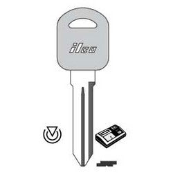 Kaba Ilco B98-PT5 NP | Vehicle Key Blank, Cloning Tool, Natural Brass, For General Motors