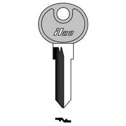 Kaba Ilco BMW2-P NP A13 | Vehicle Key Blank, Plastic Head, Natural Nickel Silver, 13 Price Group, For BMW, BMW Motorcycle