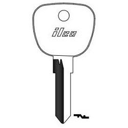 Kaba Ilco BMW3 NP A05 | Vehicle Key Blank, Brass, Nickel Plated, 5 Price Group, For BMW