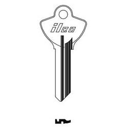 Kaba Ilco C1096CN NP A04 | Cylinder Lock Key Blank, Brass, Nickel Plated, 4 Price Group, For Elgin