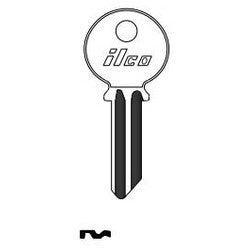 Kaba Ilco CE1 NP A22 | Cylinder Lock Key Blank, Brass, Nickel Plated, 23 Price Group, For Century