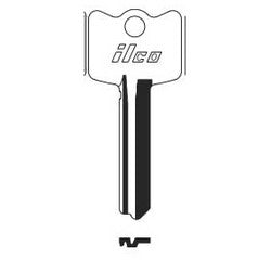 Kaba Ilco CH1C NS A30 | Cylinder Lock Key Blank, 1C Section, Natural Nickel Silver, 5 Price Group, For Arrow