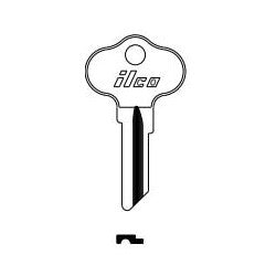 Kaba Ilco CH5 NP A15 | Vehicle Key Blank, Brass, Nickel Plated, 15 Price Group, For Chrysler Outboards