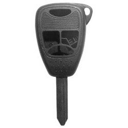 Kaba Ilco CHRY-3B1 NP A27 | Vehicle Shell Key, 3-Button, Type 1 Shell, Brass, Nickel Plated, 27 Price Group, For Chrysler