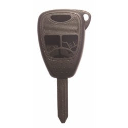 Kaba Ilco CHRY-4B1 NP A27 | Vehicle Shell Key, 4-Button, Type 1 Shell, Brass, Nickel Plated, 27 Price Group, For Chrysler