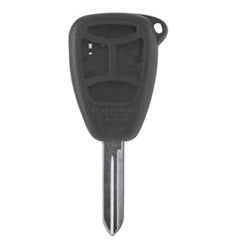 Kaba Ilco CHRY-4B2 NP A27 | Vehicle Shell Key, 4-Button, Type 2 Shell, Brass, Nickel Plated, 27 Price Group, For Chrysler