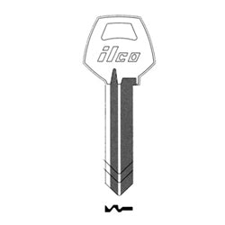 Kaba Ilco CO89-BR BR A36 | Cylinder Lock Key Blank, Natural Brass, 36 Price Group, For Corbin/Russwin
