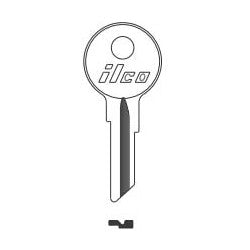 Kaba Ilco CU12 NP A13 | Vehicle Key Blank, Brass, Nickel Plated, 13 Price Group, For Mercury/Mariner Outboard