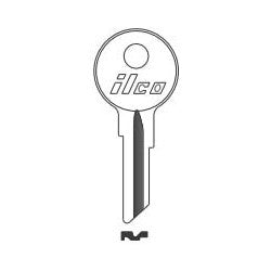 Kaba Ilco CU8 NP A15 | Vehicle Key Blank, Brass, Nickel Plated, 15 Price Group, For Mercury/Mariner Outboard