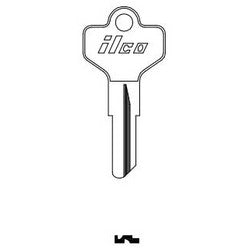 Kaba Ilco D1098X NP A04 | Cylinder Lock Key Blank, Brass, Nickel Plated, 4 Price Group, For Dexter/Master
