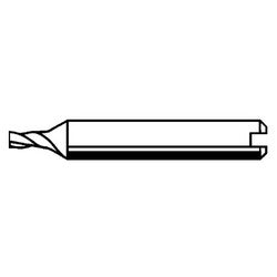 Kaba Ilco D709238ZB | Key Machine End Milling Cutter, 2.5 MM Diameter Blade, Carbide