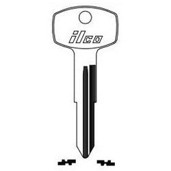 Kaba Ilco DA23 NP A07 | Vehicle Key Blank, Brass, Nickel Plated, 7 Price Group, For Nissan, Subaru