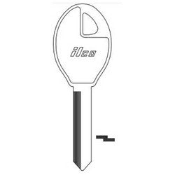Kaba Ilco DA32 NP A06 | Vehicle Key Blank, Brass, Nickel Plated, 6 Price Group, For Nissan