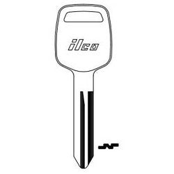 Kaba Ilco DA35 NP A07 | Vehicle Key Blank, Brass, Nickel Plated, 7 Price Group, For Nissan