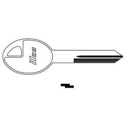 Kaba Ilco DA37 NP A06 | Vehicle Key Blank, Brass, Nickel Plated, 6 Price Group, For Nissan