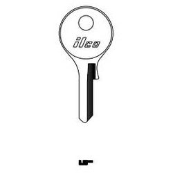Kaba Ilco DM23 NP A21 | Cylinder Lock Key Blank, Brass, Nickel Plated, 21 Price Group, For Dom