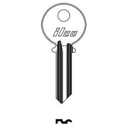 Kaba Ilco DND-Y1 BR A02 | Cylinder Lock Key Blank, 5-Pin, Do Not Duplicate, Natural Brass, 2 Price Group, For Yale