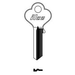 Kaba Ilco EA27-BR BR A34 | Cylinder Lock Key Blank, Natural Brass, 34 Price Group, For Eagle Lock/Harloc