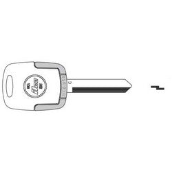 Kaba Ilco EB3-C-H73 NP A61 | Vehicle Key Blade, C, Brass, Nickel Plated, 61 Price Group, For Ford