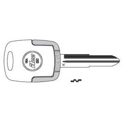 Kaba Ilco EB3-K-MIT8 NP A61 | Vehicle Key Blade, K, Brass, Nickel Plated, 61 Price Group, For Mitsubishi