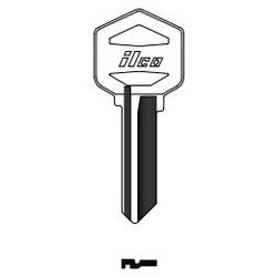 Kaba Ilco EZ1-KW1 NP A03 | Cylinder Lock Key Blank, Brass, Nickel Plated, 3 Price Group, For EZ Set