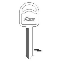 Kaba Ilco H66 NP A06 | Vehicle Key Blank, Brass, Nickel Plated, 6 Price Group, For Ford, Mercury/Mariner Outboard