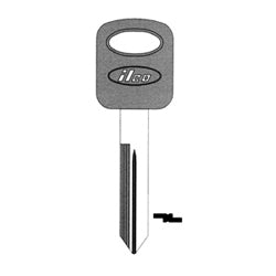 Kaba Ilco H75-P NP A09 | Vehicle Key Blank, Plastic Head, Brass, Nickel Plated, 9 Price Group, For Ford