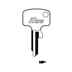 Kaba Ilco H76G NP A18 | Vehicle Key Blank, Brass, Nickel Plated, 18 Price Group, For Honda Motorcycle