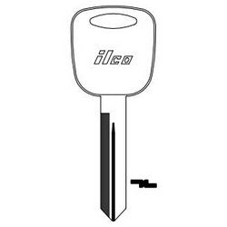 Kaba Ilco H78 NP A05 | Vehicle Key Blank, Brass, Nickel Plated, 5 Price Group, For Ford