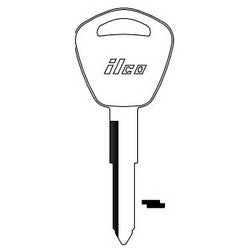 Kaba Ilco HD101 NP A04 | Vehicle Key Blank, Brass, Nickel Plated, 4 Price Group, For Acura
