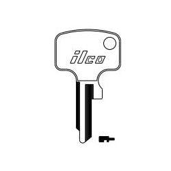 Kaba Ilco HD14 NP A14 | Vehicle Key Blank, Brass, Nickel Plated, 14 Price Group, For Honda Motorcycle