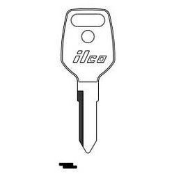 Kaba Ilco HD40 NP A13 | Vehicle Key Blank, Brass, Nickel Plated, 13 Price Group, For Honda Motorcycle