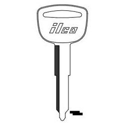 Kaba Ilco HD94 NP A13 | Vehicle Key Blank, Brass, Nickel Plated, 13 Price Group, For Honda Automobile