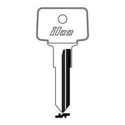 Kaba Ilco HF46 NP A15 | Vehicle Key Blank, Brass, Nickel Plated, 15 Price Group, For D.A.F