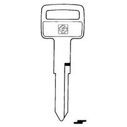 Kaba Ilco HON42 NP A08 | Vehicle Key Blank, Brass, Nickel Plated, 8 Price Group, For Honda Motorcycle