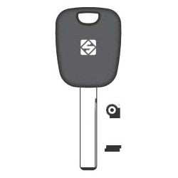 Kaba Ilco HU92R-GTS NP A76 | Vehicle Key Shell, Look-Alike, Special Key Machine, Brass, Nickel Plated, For BMW