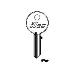 Kaba Ilco HV61 NP A13 | Vehicle Key Blank, Steel, Nickel Plated, 13 Price Group, For Renault, Simca/Talbot/Matra