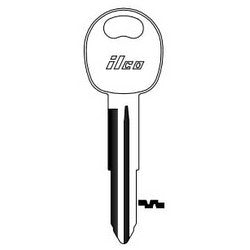 Kaba Ilco HY12 NP A05 | Vehicle Key Blank, Brass, Nickel Plated, 5 Price Group, For Hyundai