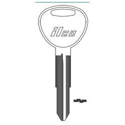 Kaba Ilco HY13 NP A05 | Vehicle Key Blank, Brass, Nickel Plated, 5 Price Group, For Hyundai