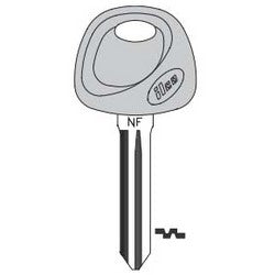 Kaba Ilco HY15-P NP A11 | Vehicle Key Blank, Plastic Head, Natural Brass, 11 Price Group, For Hyundai