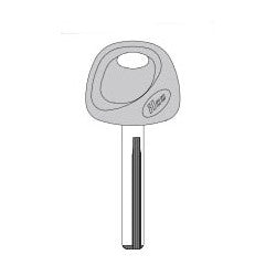 Kaba Ilco HY18R-P NS A95 | Vehicle Key Blank, Nickel Plated
