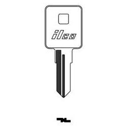 Kaba Ilco HYD13 NP A13 | Vehicle Key Blank, Brass, Nickel Plated, 13 Price Group, For Harley Davidson, Kymco, Moto Guzzi