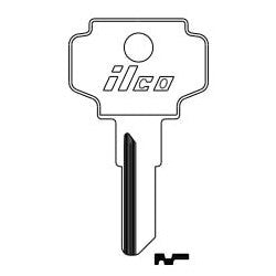 Kaba Ilco K1054B NP A04 | Cylinder Lock Key Blank, Brass, Nickel Plated, 4 Price Group, For Bargman/Ilco