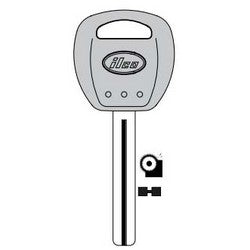 Kaba Ilco KK10-P NS A79 | Vehicle Key Blank, Natural Nickel Silver, 19 Price Group, For Kia/Hyundai