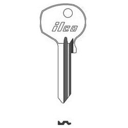 Kaba Ilco KP1 NP A22 | Vehicle Key Blank, Brass, Nickel Plated, 22 Price Group, For Porsche, Volkswagen