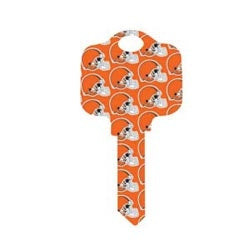 Kaba Ilco KW1-NFL-BROWNS A46 | Key Blank, Kwikset, Cleveland Browns Logo
