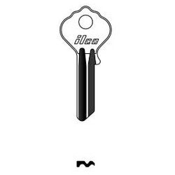 Kaba Ilco L1054JA NP A20 | Cylinder Lock Key Blank, Brass, Nickel Plated, 20 Price Group, For Ilco