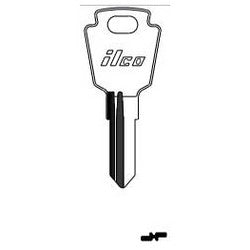 Kaba Ilco L4RM NP A19 | Cylinder Lock Key Blank, Steel, Nickel Plated, 19 Price Group, For LAS