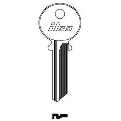 Kaba Ilco L54K NP A10 | Cylinder Lock Key Blank, Brass, Nickel Plated, 10 Price Group, For Dominion Lock