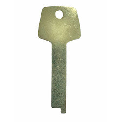 Kaba Ilco LB8 NS A93 | Safe Deposit Key Blank, 0.35" Width x 0.07" Thickness, Natural Nickel Silver, 13 Price Group, For Lefebure
